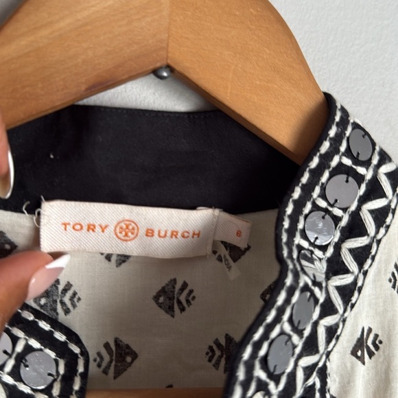 Tory Burch kingfish sequin trim tunic 6 - Picture 6 of 15